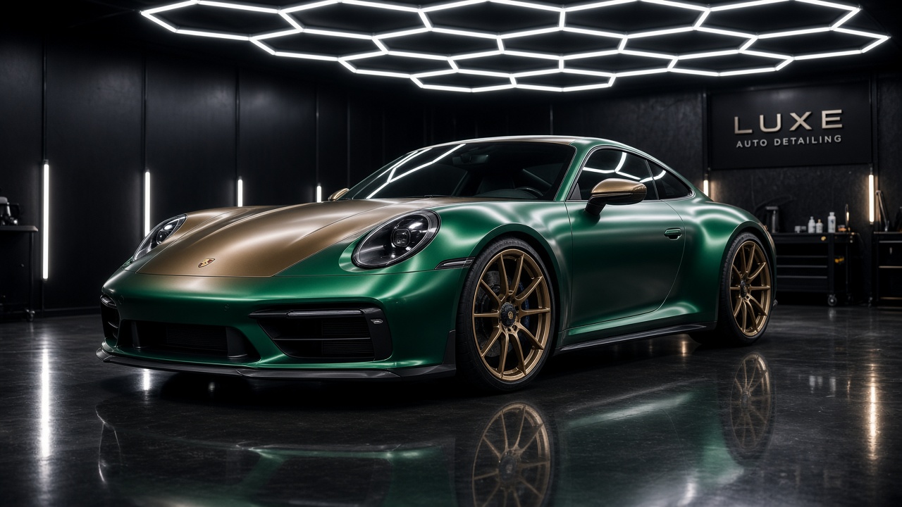 Porsche 911 Emerald Satin & Bronze